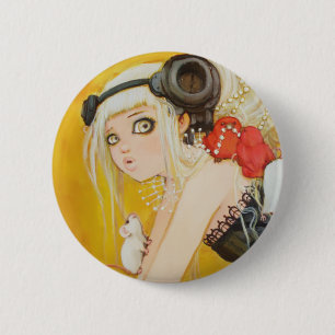 Bóton Redondo 5.08cm Botão acima vestido da desordem