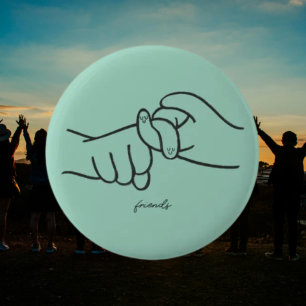 Bóton Redondo 5.08cm Botão Amigos ASL - Sinal pequeno, Significado gran