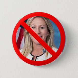 Bóton Redondo 5.08cm Botão Anti Marjorie Taylor Greene