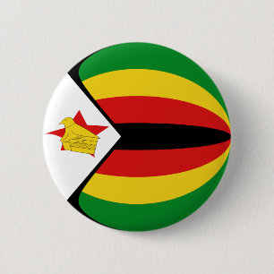 Bóton Redondo 5.08cm Botão Bandeira do Zimbábue
