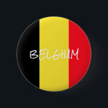 Bóton Redondo 5.08cm botão bélgica<br><div class="desc">Bandeira da Bélgica. A bandeira nacional da Bélgica (holandesa: Vlag van België, francesa: Drapeau de la Belgique, alemã: Flagge Belgiens) contém três bandas verticais iguais de preto (lado oposto), amarelo e vermelho. As cores foram tiradas das cores do Ducado de Brabant, e a design vertical pode ser baseada na bandeira...</div>