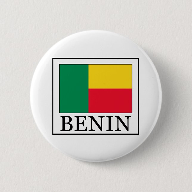 Bóton Redondo 5.08cm Botão Benim (Frente)