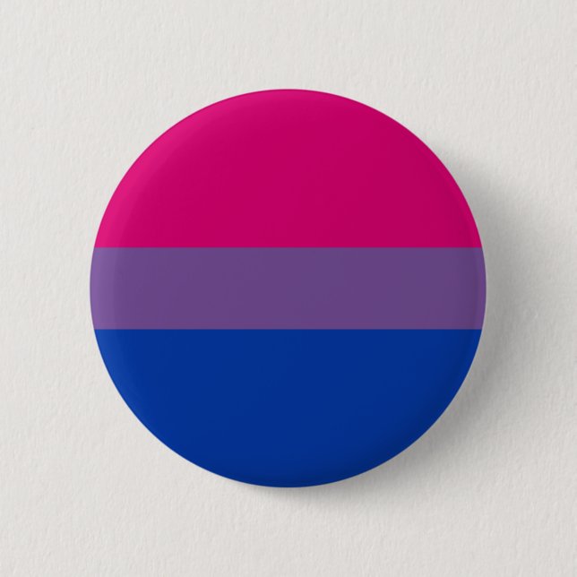 Bóton Redondo 5.08cm Botão bissexual do orgulho (Frente)