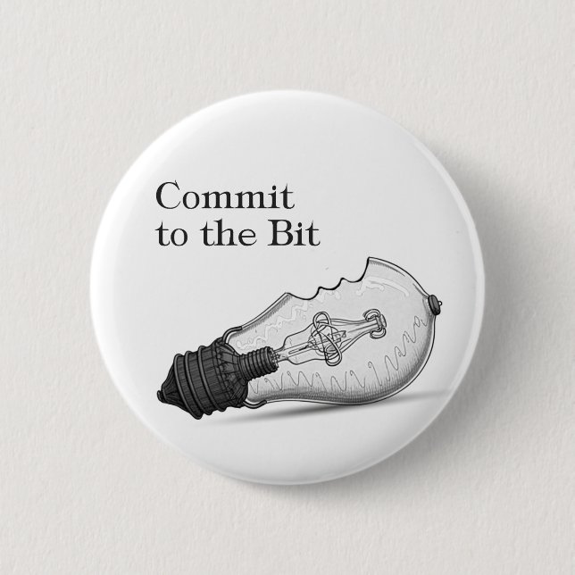 Bóton Redondo 5.08cm Botão Bit (Frente)