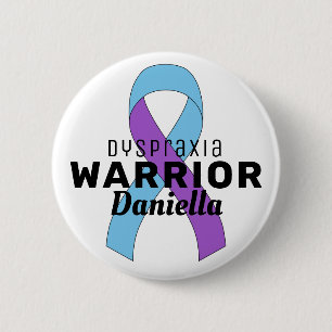 Bóton Redondo 5.08cm Botão Branco da Fita Dispraxia
