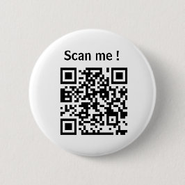 Bóton Redondo 5.08cm botão branco de promoção do site de qr personaliza