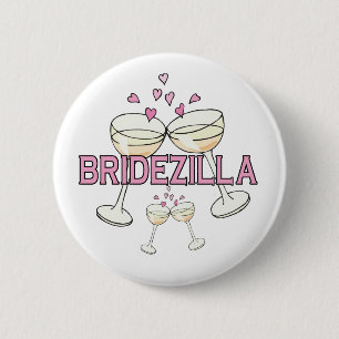 Bóton Redondo 5.08cm Botão: Bridezilla