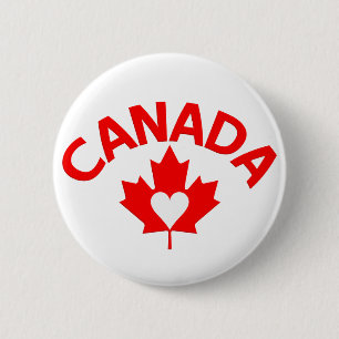 Bóton Redondo 5.08cm Botão Canadá