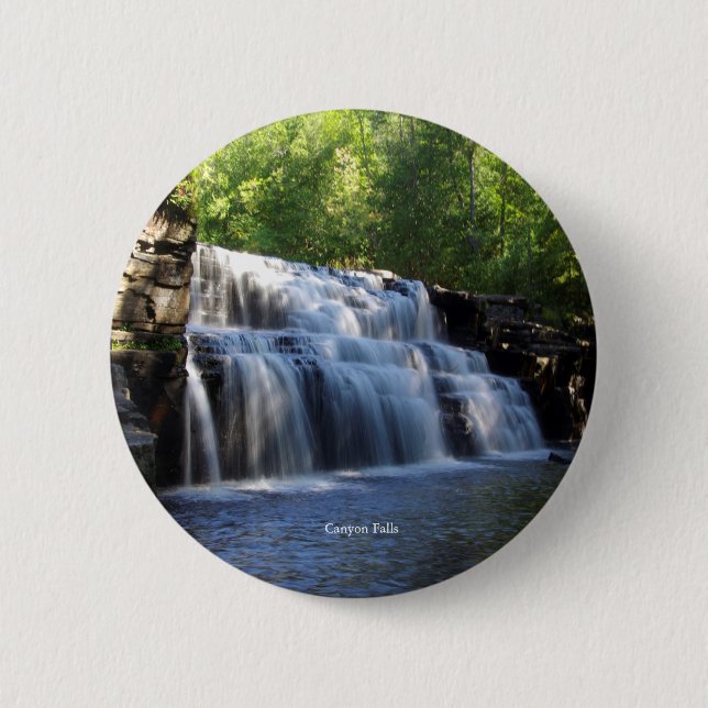 Bóton Redondo 5.08cm Botão Canyon Falls (Frente)