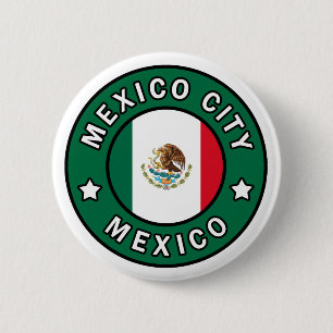 Bóton Redondo 5.08cm botão Cidade do México