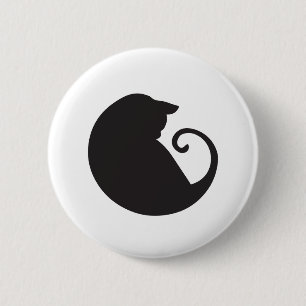 Bóton Redondo 5.08cm Botão circular do gato