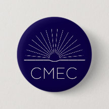 Botão CMEC - marinho com logotipo branco
