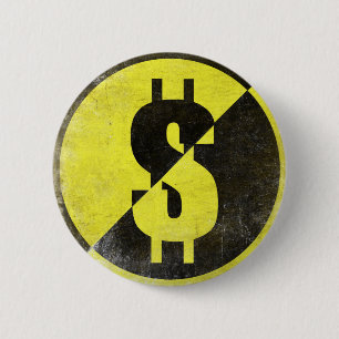 Bóton Redondo 5.08cm Botão com a bandeira legal do Anarcho-Capitalista