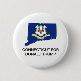 Bóton Redondo 5.08cm Botão CONNECTICUT for DONALD TRUMP 2020