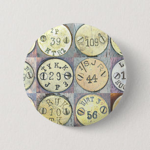 Bóton Redondo 5.08cm Botão conservado em estoque finlandês do disco de