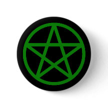 Botão contínuo preto verde do Pentacle