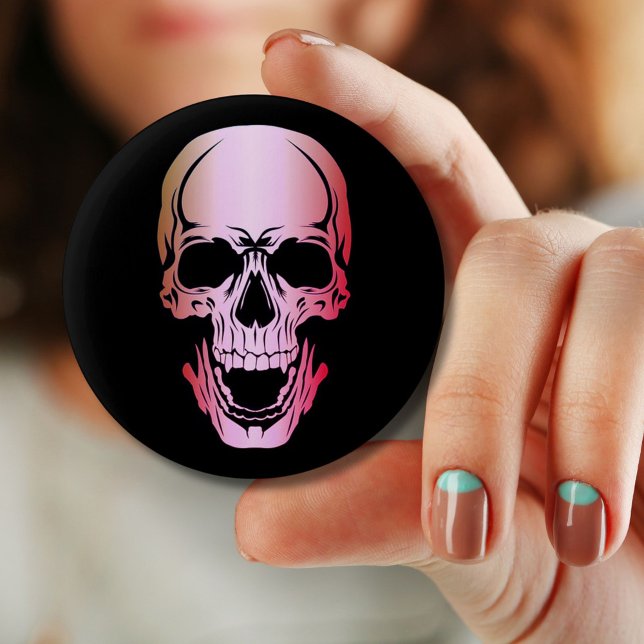 Bóton Redondo 5.08cm Botão Cor-de-Rosa (Criador carregado)