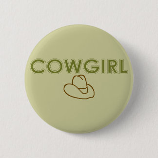 Bóton Redondo 5.08cm Botão Cowgirl