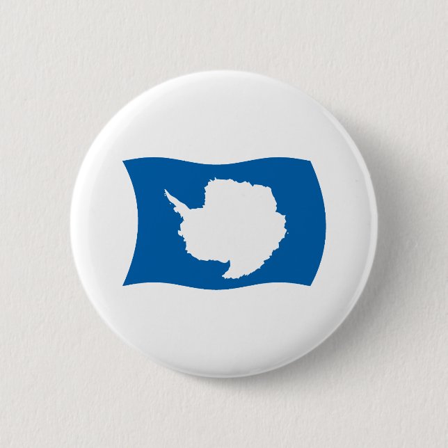 Bóton Redondo 5.08cm Botão da Bandeira da Antártida (Frente)