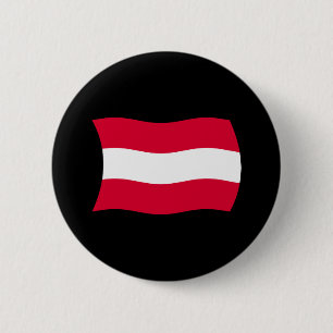 Bóton Redondo 5.08cm Botão da bandeira da Áustria