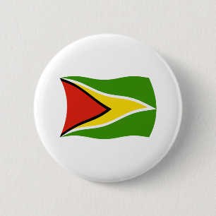 Bóton Redondo 5.08cm Botão da Bandeira da Guiana