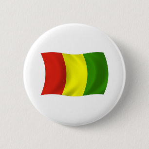 Bóton Redondo 5.08cm Botão da Bandeira da Guiné