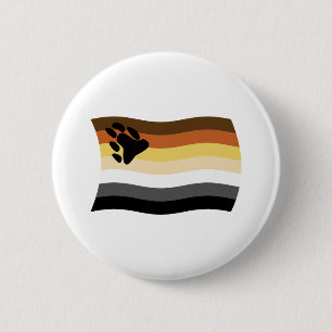 Bóton Redondo 5.08cm Botão da Bandeira da Irmandade dos Ursos