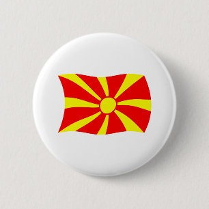 Bóton Redondo 5.08cm Botão da Bandeira da Macedônia