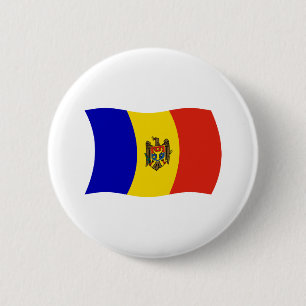 Bóton Redondo 5.08cm Botão da Bandeira da Moldávia