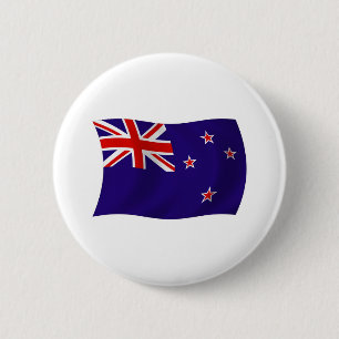 Bóton Redondo 5.08cm Botão da Bandeira da Nova Zelândia