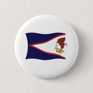 Bóton Redondo 5.08cm Botão da Bandeira da Samoa Americana