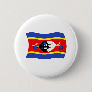 Bóton Redondo 5.08cm Botão da Bandeira da Suazilândia