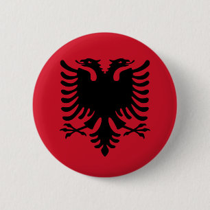 Bóton Redondo 5.08cm Botão da bandeira de Albânia