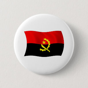 Bóton Redondo 5.08cm Botão da Bandeira de Angola