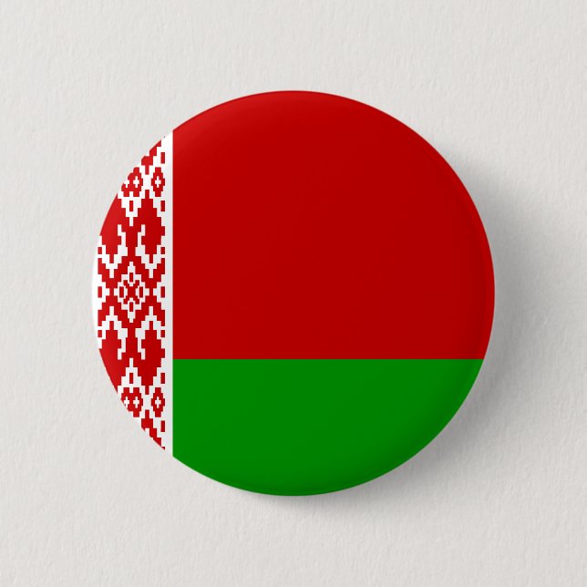 Bóton Redondo 5.08cm Botão da bandeira de Belarus (Frente)