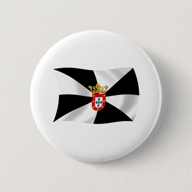Bóton Redondo 5.08cm Botão da Bandeira de Ceuta (Frente)