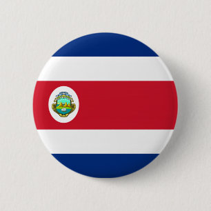 Bóton Redondo 5.08cm Botão da bandeira de Costa Rica