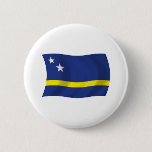 Bóton Redondo 5.08cm Botão da Bandeira de Curaçao