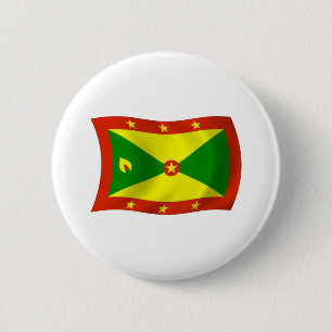 Bóton Redondo 5.08cm Botão da Bandeira de Granada