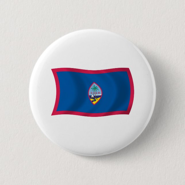 Bóton Redondo 5.08cm Botão da Bandeira de Guam (Frente)