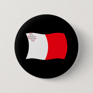Bóton Redondo 5.08cm Botão da Bandeira de Malta