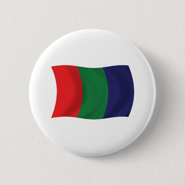 Bóton Redondo 5.08cm Botão da Bandeira de Marte (Frente)