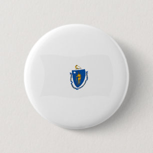 Bóton Redondo 5.08cm Botão da Bandeira de Massachusetts