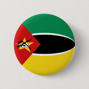 Bóton Redondo 5.08cm Botão da bandeira de Mozambique Fisheye