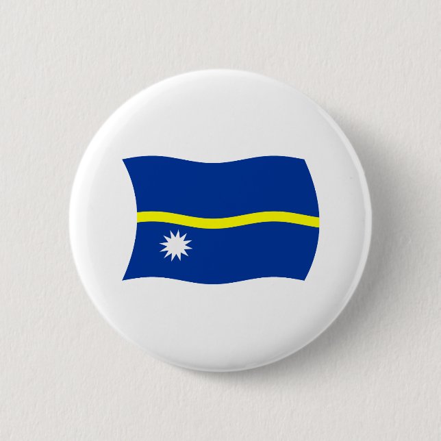 Bóton Redondo 5.08cm Botão da Bandeira de Nauru (Frente)