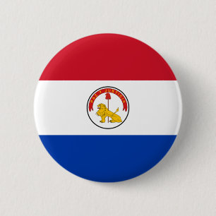 Bóton Redondo 5.08cm Botão da bandeira de Paraguai