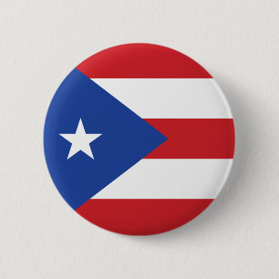 Bóton Redondo 5.08cm Botão da bandeira de Puerto Rico