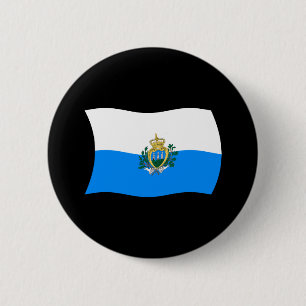 Bóton Redondo 5.08cm Botão da Bandeira de San Marino