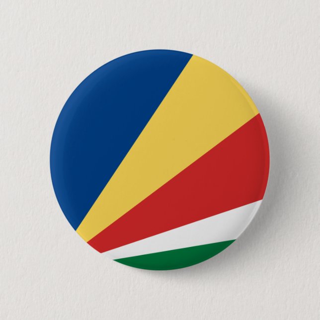 Bóton Redondo 5.08cm Botão da bandeira de Seychelles (Frente)
