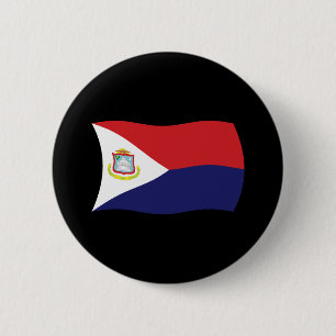 Bóton Redondo 5.08cm Botão da Bandeira de Sint Maarten